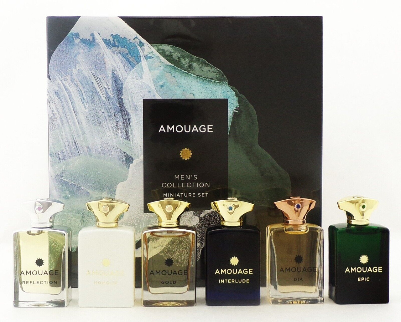 Amouage MEN'S COLLECTION 6 x 0.25 oz. EDP Miniature Set for Men