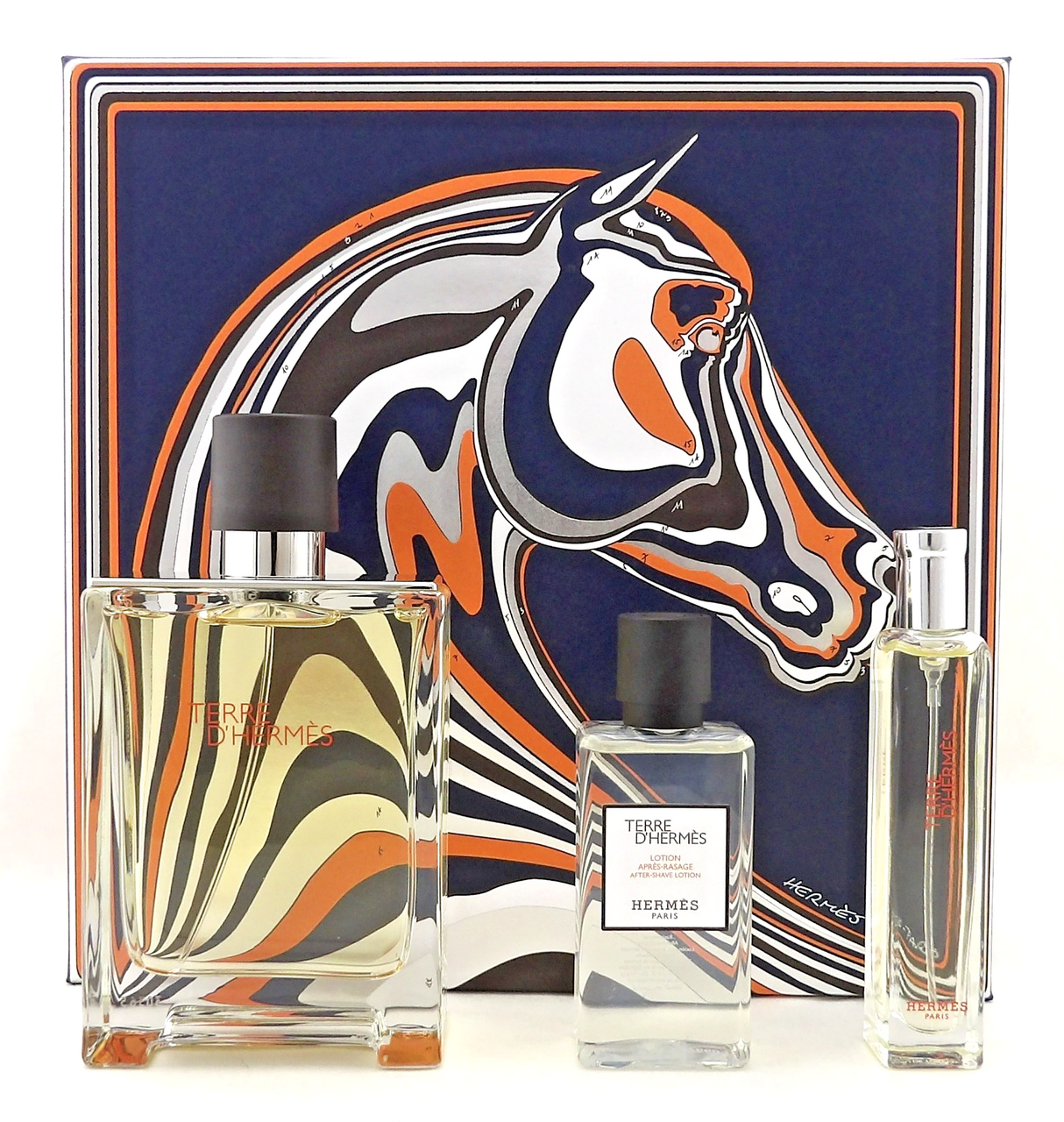 HERMES TERRE D'HERMÈS 香水セット 新品未開封 Terre D'Hermes by Hermes 3.3 oz. & 15ml EDT + 1.4 oz. After Shave